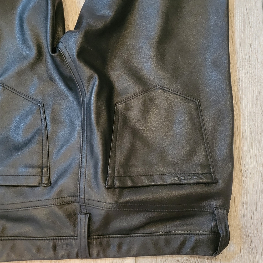Blank NYC faux black leather pants